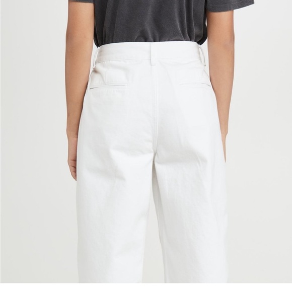 EDWIN Maiia high rise wide leg white crop jeans trouser pants adjustable waist - Picture 11 of 11